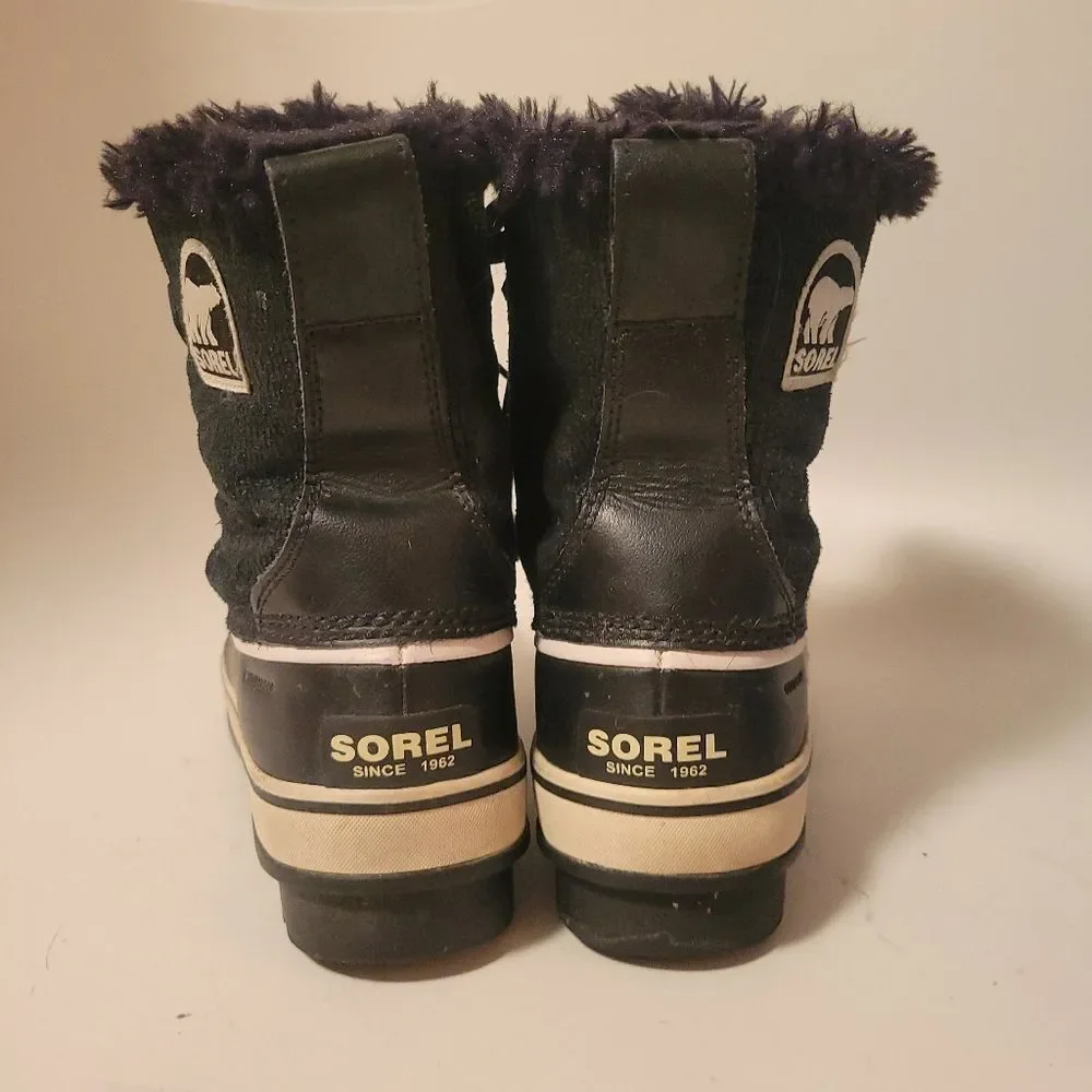 Sorel Tivoli Mid Black Leather Waterproof Boots - Picture 10 of 15